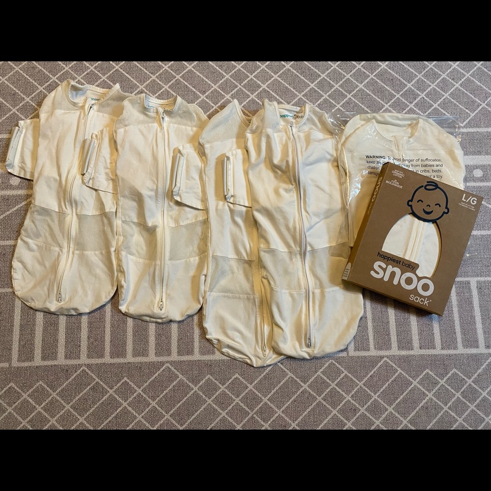 Snoo sleep sacks( 6) 2 NWT and 4 used